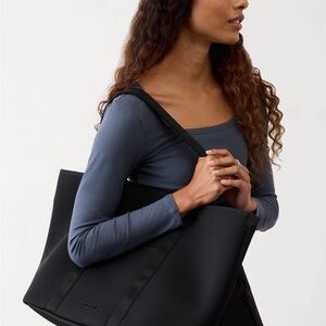 Athleta Classic Black Tote Bag